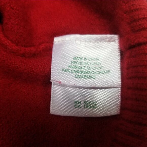 Liz Claiborne Golf Women Cashmere Turtleneck Pullover Sweater XS Red Long Sleeve - Picture 4 of 6